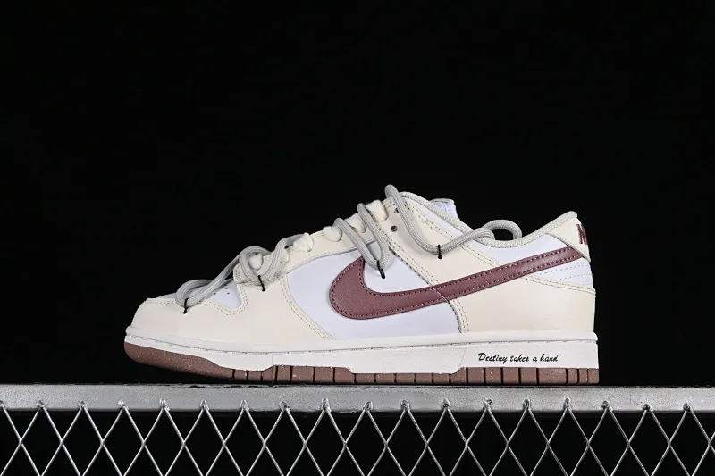 All categories Nk SB Dunk series Nk SB Dunk Low low-top sneakers Nk Dunk Low "Next Nature" milk white dark brown SB strap low-top casual sneakers DD1873-103